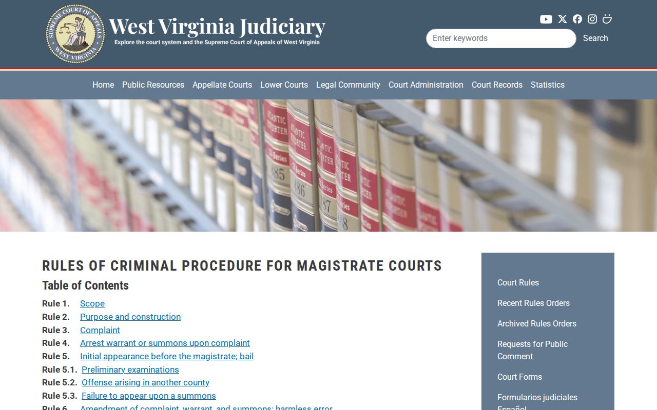 Pleasants County traffic court records failure-to-appear rules